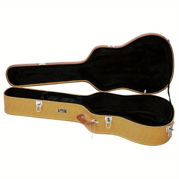 Glarry 41" Extra Large Hardshell Guitar Case with Lockable latches & Golden-Tone - Picture 1 of 4